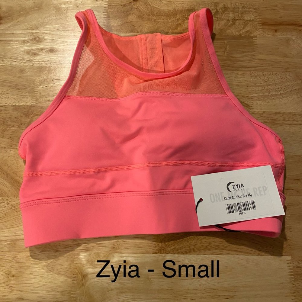 Zyia Sports Bra - NWT - Coral pink color - Small